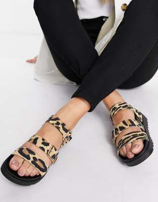 schuh leopard print sandals