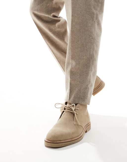 schuh Dace lace up shoes in beige suede, 2 of 4