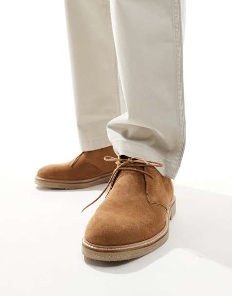 schuh Dace lace up shoes in tan suede