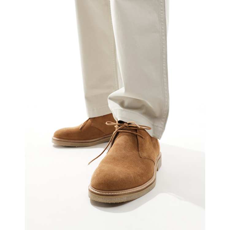 schuh Dace lace up shoes in tan suede | ASOS display picture 3