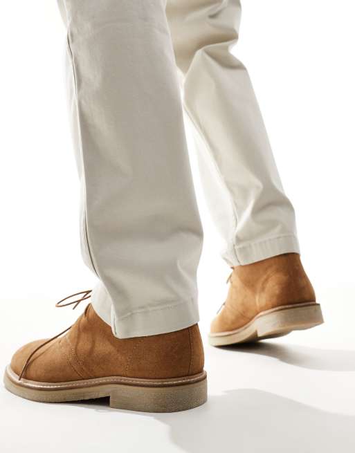 schuh Dace lace up shoes in tan suede, 3 of 4