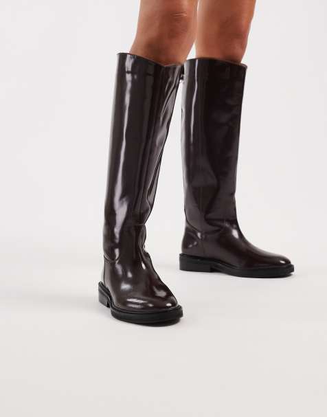 schuh – Daffodil – Kniehohe Reitstiefel in Burgunderrot - view 1