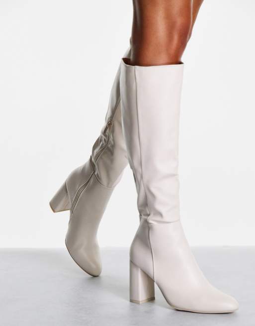 Off white high hot sale heel boots