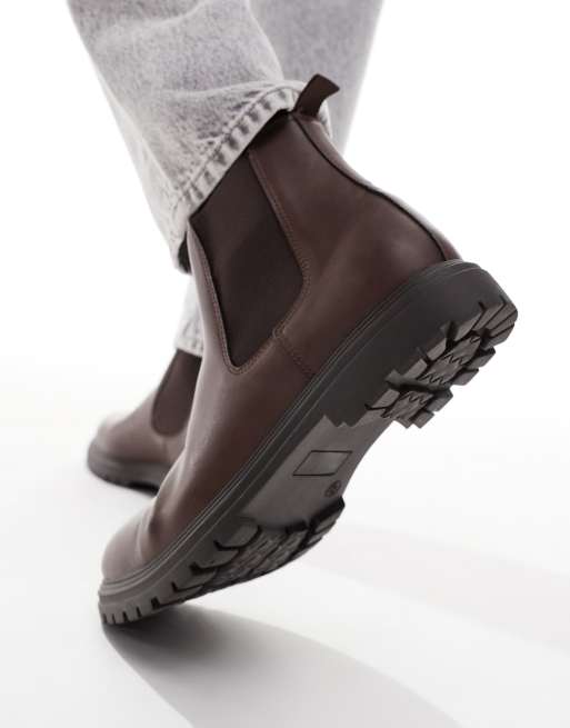 schuh Dalton Chelsea boots in brown, 2 of 4