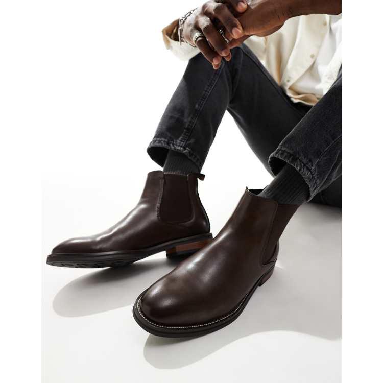 SCHUH ort leather tan boots