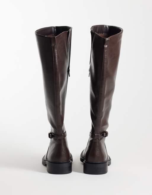 Schuh Daniela stivali equestri bassi marroni, 5 di 5