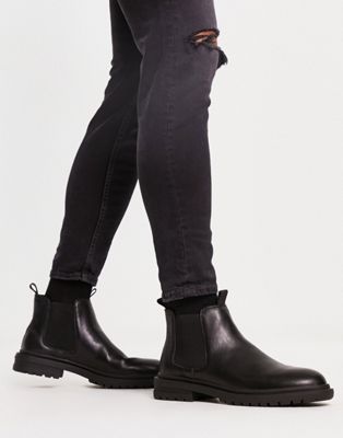 Schuh Darius chelsea boots in black - ASOS Price Checker