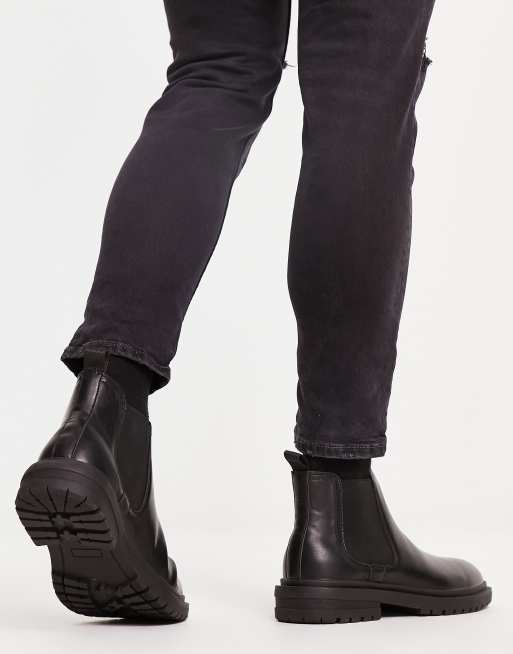 schuh Darius chelsea boots in black