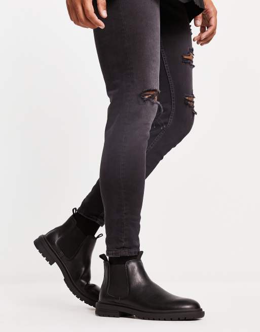 Schuh - Darius - Sorte Chelsea-støvler, 3 af 4
