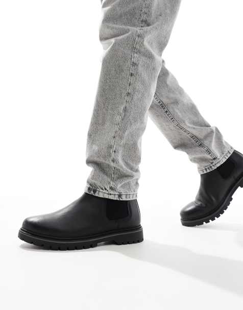 schuh - Dawson - Bottines Chelsea en cuir - Noir - view 1
