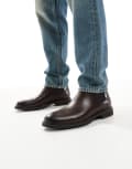 [Schuh] schuh Declan cheslea boots in chocolate-Brown 42 Brown pu