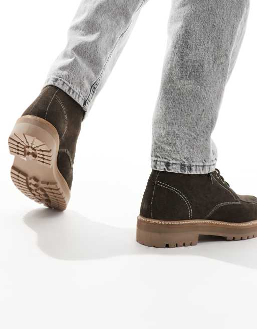 Schuh – Django – Grå chukka-boots i nubuck, 4 av 4