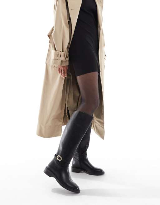 schuh Dory riding knee boots in black, 2 of 4