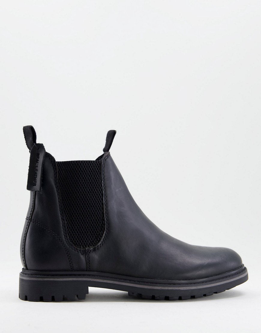 Schuh Dylan chelsea boots in black leather