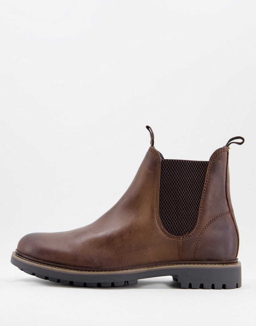 Schuh Dylan chelsea boots in brown leather