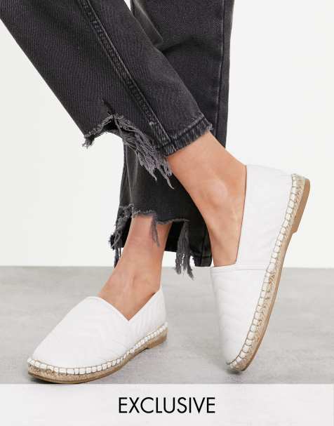 schuh Exclusive Luz padded espadrilles in white - view 1