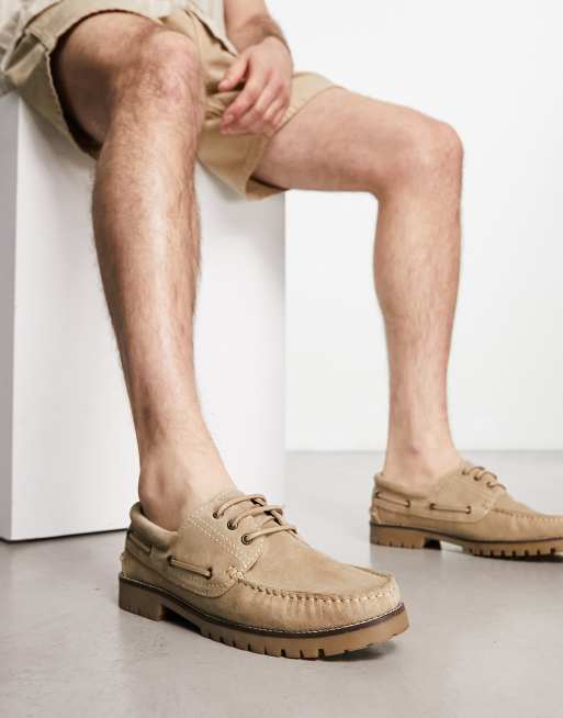 Taupe cheap boat shoes