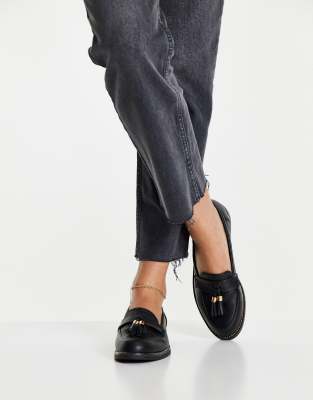 schuh black loafers