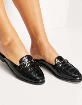 schuh black loafers