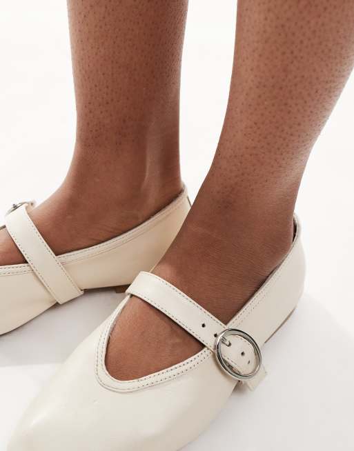 schuh Lavena mary janes in bone leather, 3 of 4