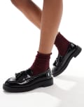 [Schuh] schuh Lawton tassel loafers in black 41 BLACK