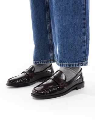 Schuh - Lendall - Penny-Loafer in Burgunderrot