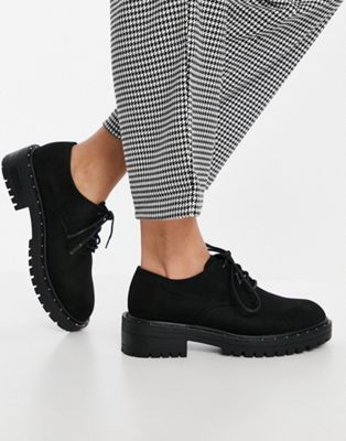 Chaussures Schuh - Leona - Chaussures à lacets en suédine - Noir