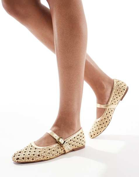 schuh - Lexie - Mary Janes color oro - view 1