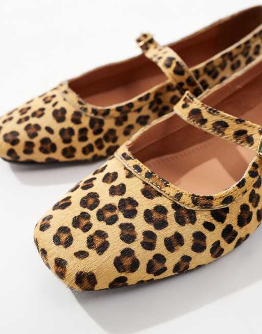 Schuh - Lille - Ballerine Mary Jane in cavallino leopardate, 2 di 4