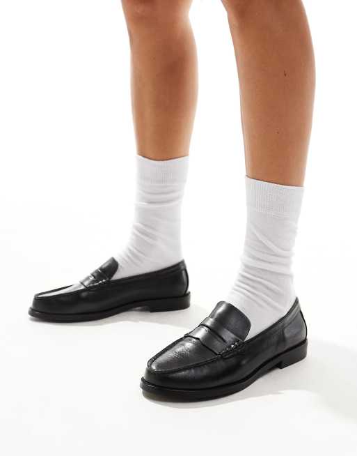 schuh - Lillian - Mocassini neri in pelle, 3 di 4