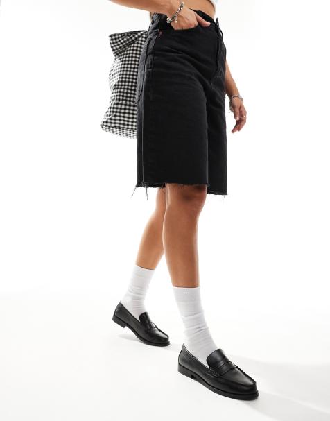 schuh – Lillian – Svarta loafers i läder - view 1