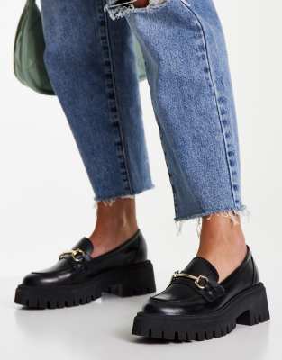 schuh black loafers