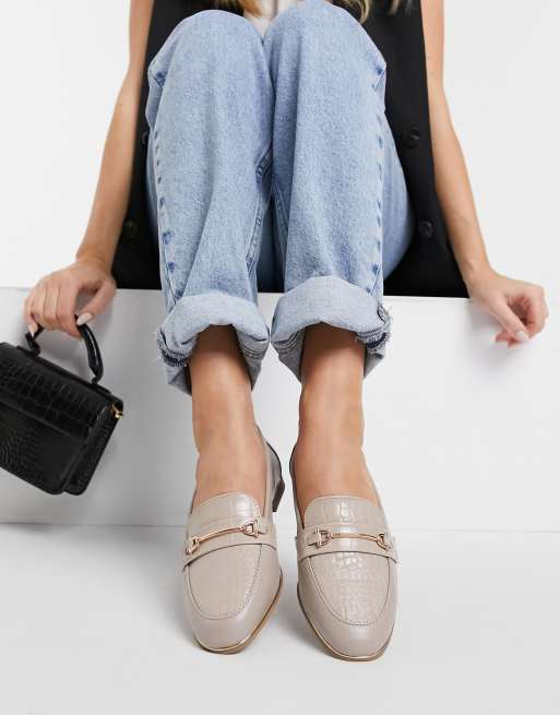 schuh – Lizzi – Flache Halbschuhe in Nerzfarbton mit Trensensteg
