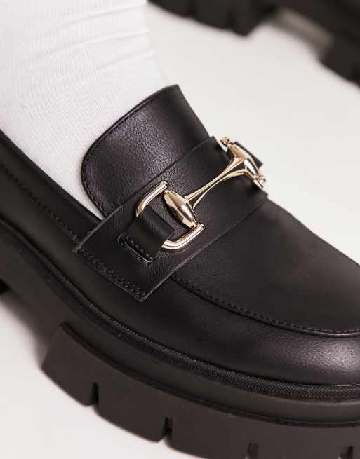 schuh - Lola - Mocassins à semelle chunky et détail métallique - Noir, 2 de 4