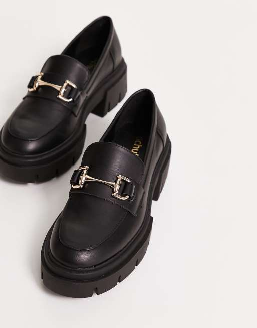 schuh - Lola - Mocassins à semelle chunky et détail métallique - Noir, 4 de 4