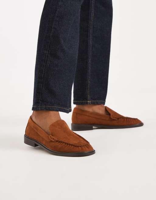 schuh Lorena loafers in tan suedette, 4 of 4