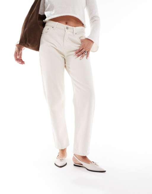 schuh - Lorie - Råhvide slingback-sandaler med spids tå og snøredetaljer, 4 af 4