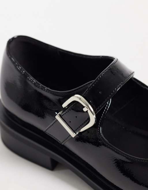 Schuh Lucan Wide Fit mary janes in black, 3 of 4