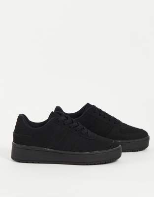 schuh black trainers