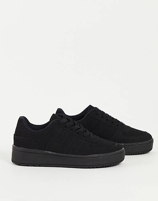 Shoes Trainers/schuh Magnet lace up trainers in black 