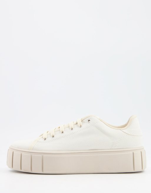Schuh - Mavis - Sneakers met plateauzool in beige
