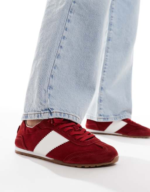 schuh - Meredith - Røde sneakers i ruskind, 5 af 5