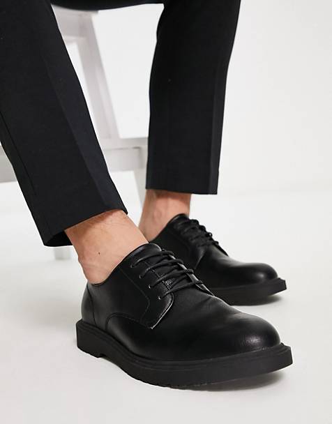 daim avec bordure passepoilée ASOS pour homme en coloris Noir Homme Chaussures Chaussures  à lacets Chaussures derby Chaussures derby 