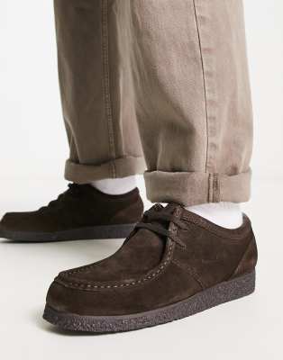 Schuh phoenix desert shoes in brown suede - ASOS Price Checker