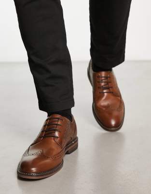 Schuh Raffe Brogues In Brown Leather