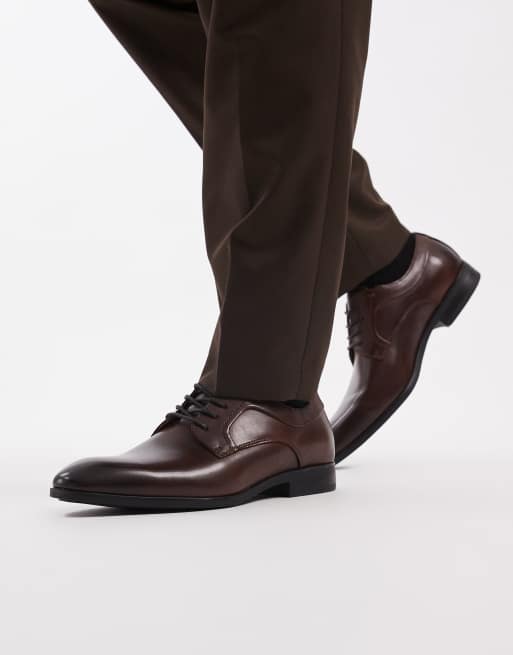 schuh Rail lace up shoes in black leather, 3 of 4