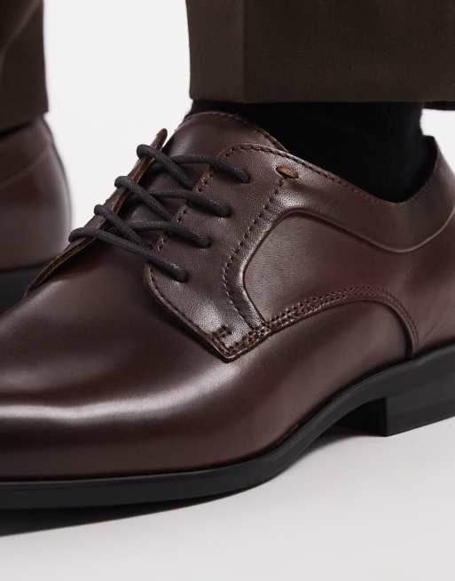 schuh Rail lace up shoes in black leather, 4 of 4