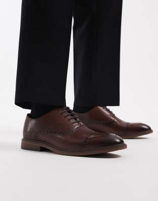 Scarpe Eleganti Da Uomo Brogue Stringate Scarpe Formali Oxford Derby In Pelle Da Lavoro Per Matrimonio Ufficio,Black-43 - Foto 11