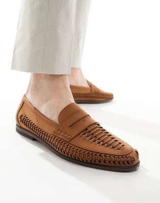 schuh - Reem - Mocassins tressés - Fauve-Marron