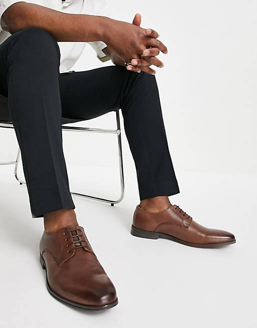 Schuh - Remi - Derby schoenen met veters in bruin leer 
